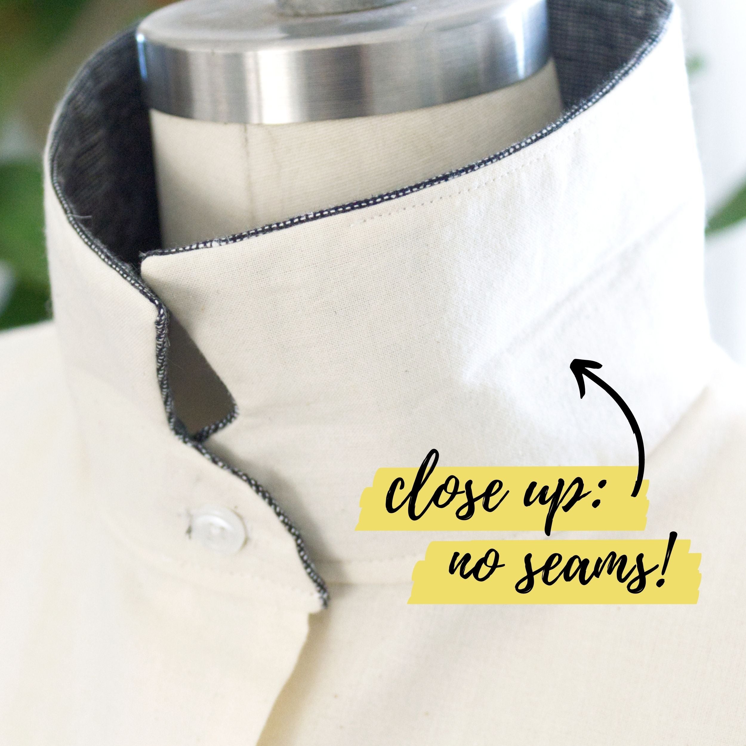Construction detail: The all-in-one collar close up