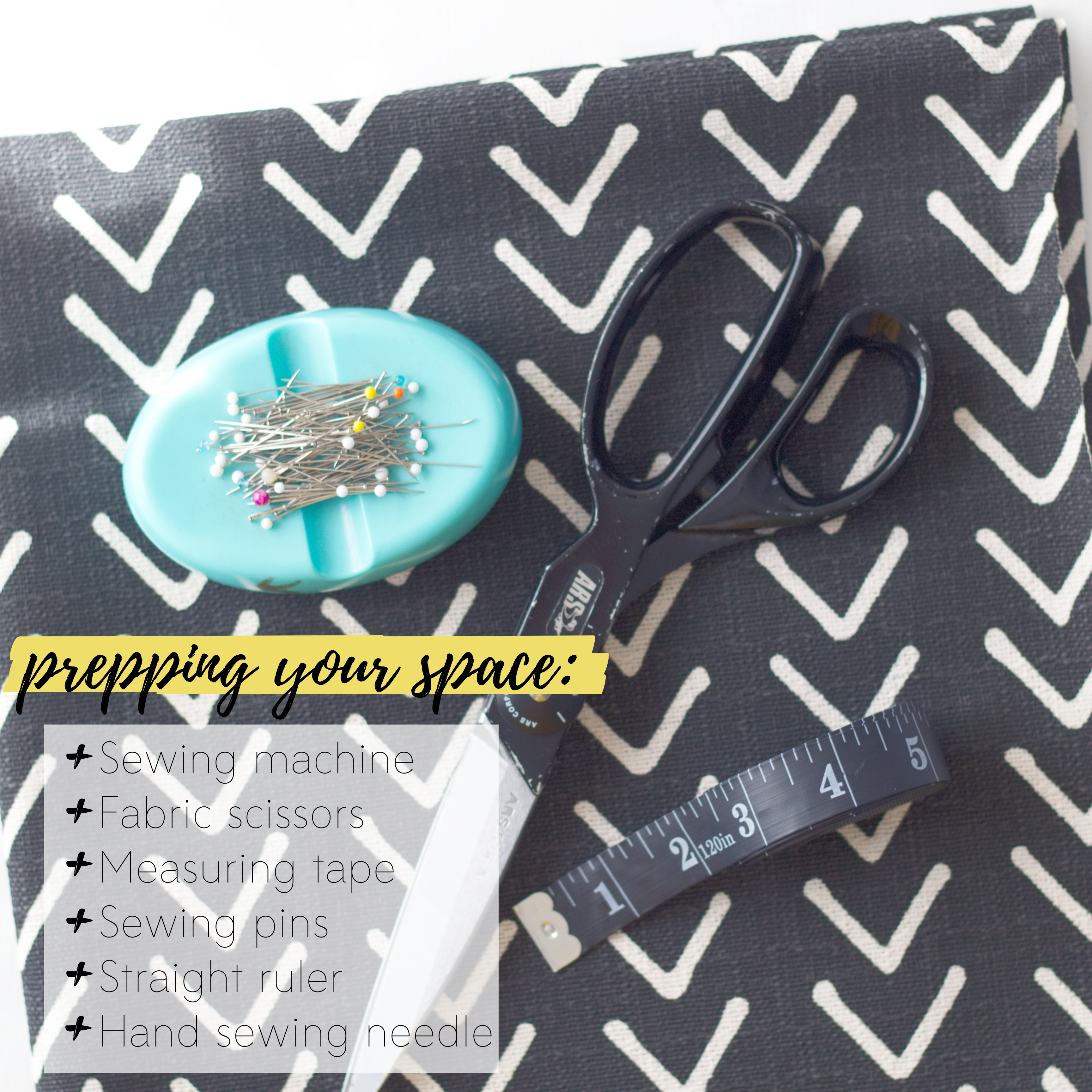 How to sew an easy pet bed DIY sewing tutorial: Prepping your space