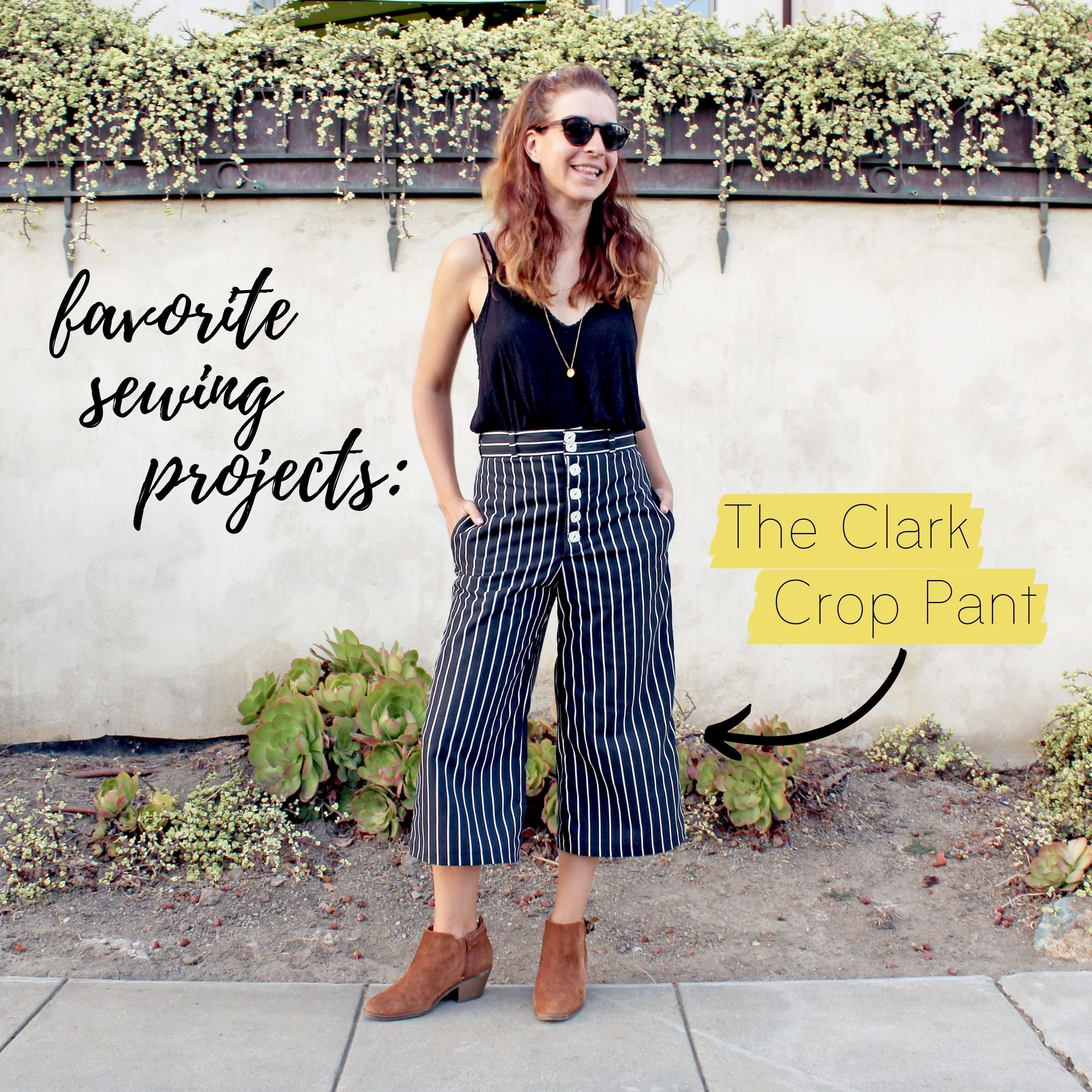 5 Favorite Sewing Projects & Reads The Clark Crop Pant