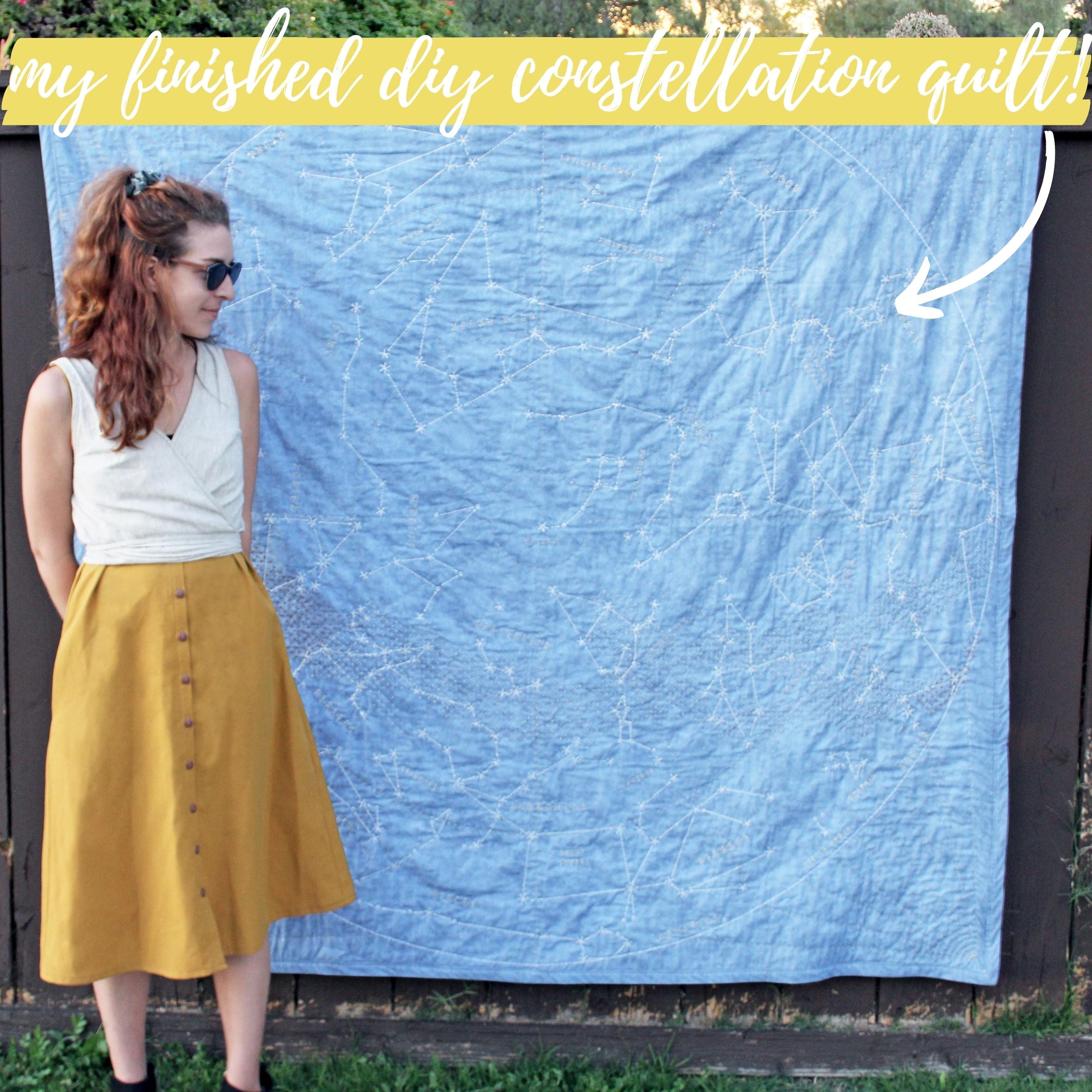 Favorite Sewing Projects: Finished DIY Constellation Quilt