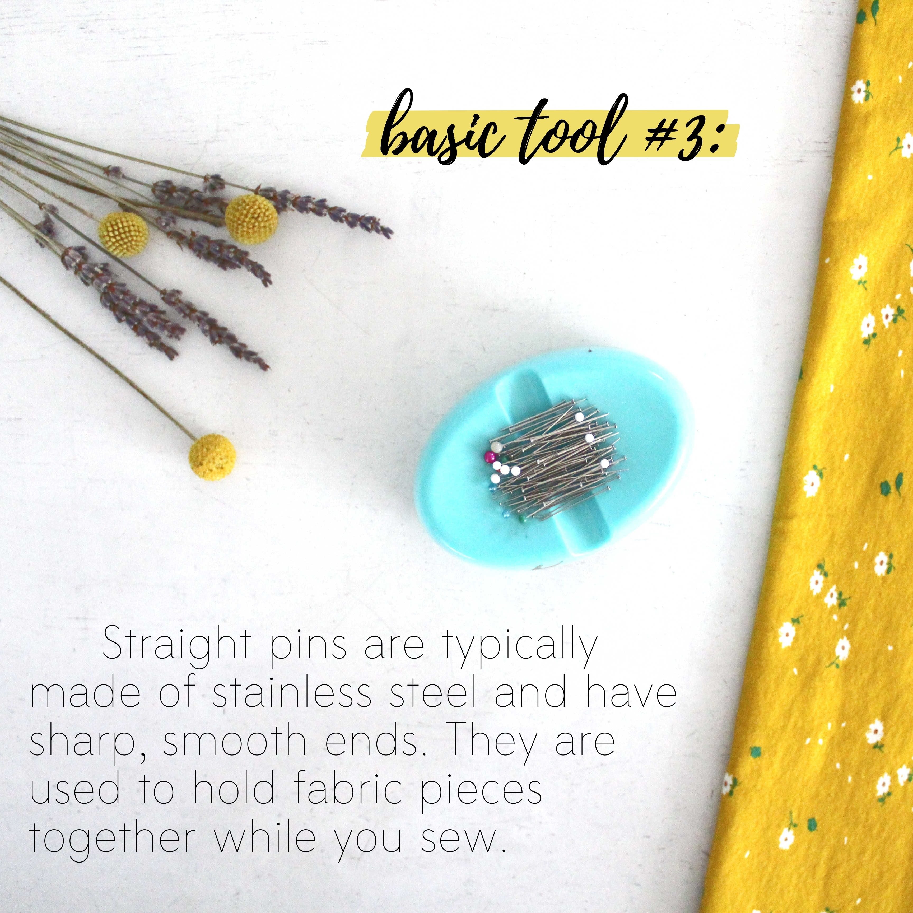 How To Build A Sewing Kit: Basic Tool #3, Straight Pins