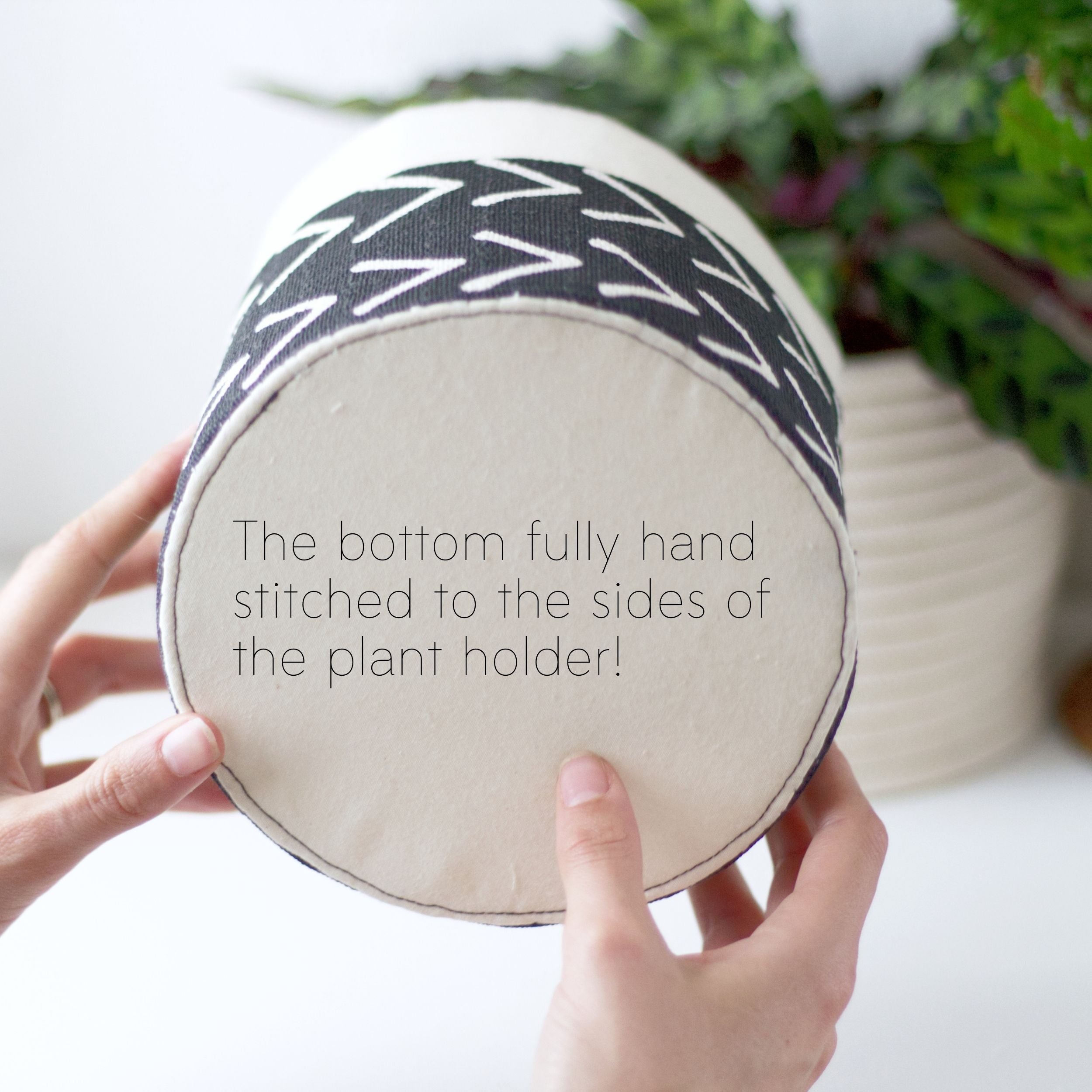 How to make a DIY fabric plant holder: Step 11.2