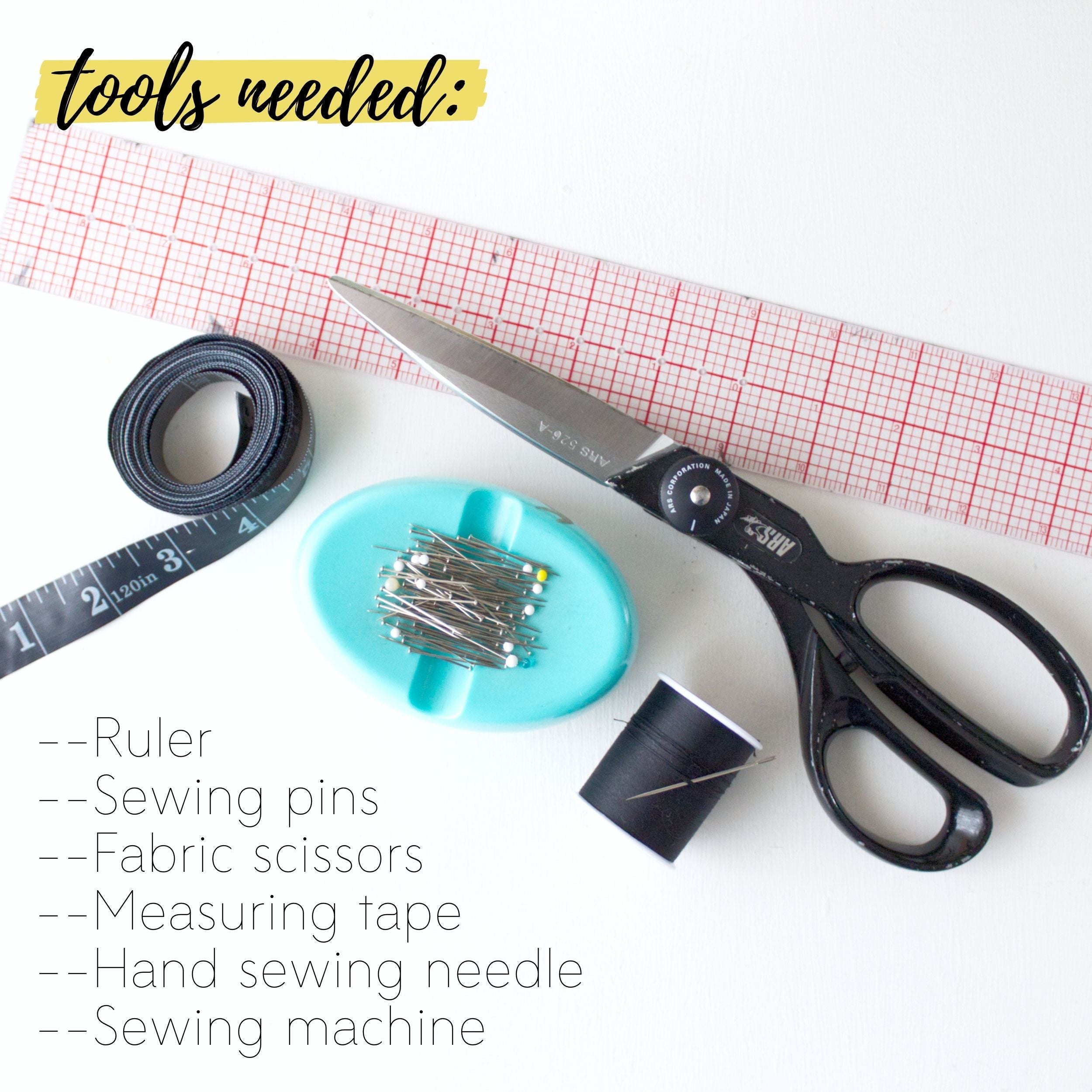 How to make a DIY fabric planter: Tools needed