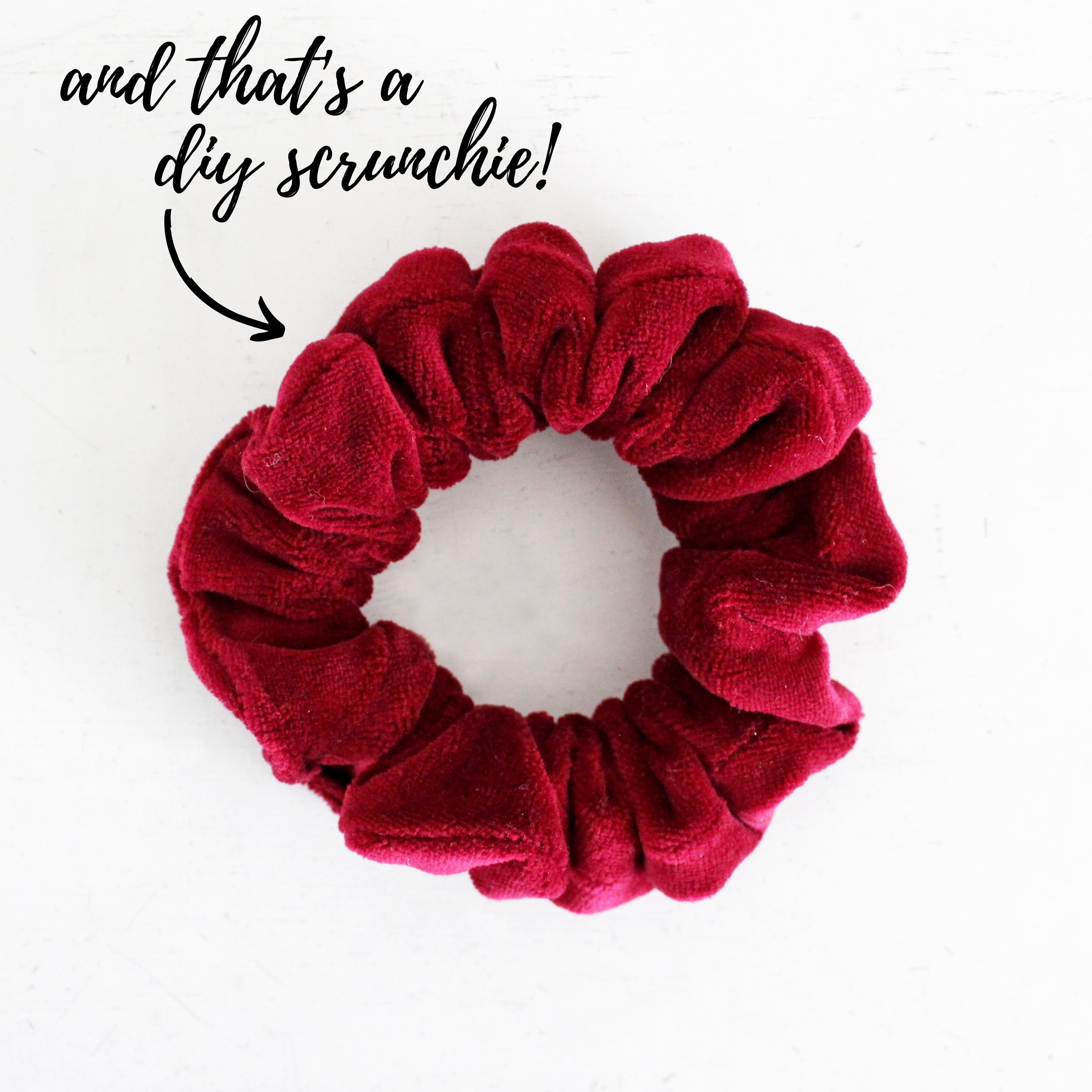 How To Make A Scrunchie DIY Sewing Tutorial: Finished DIY Scrunchie 