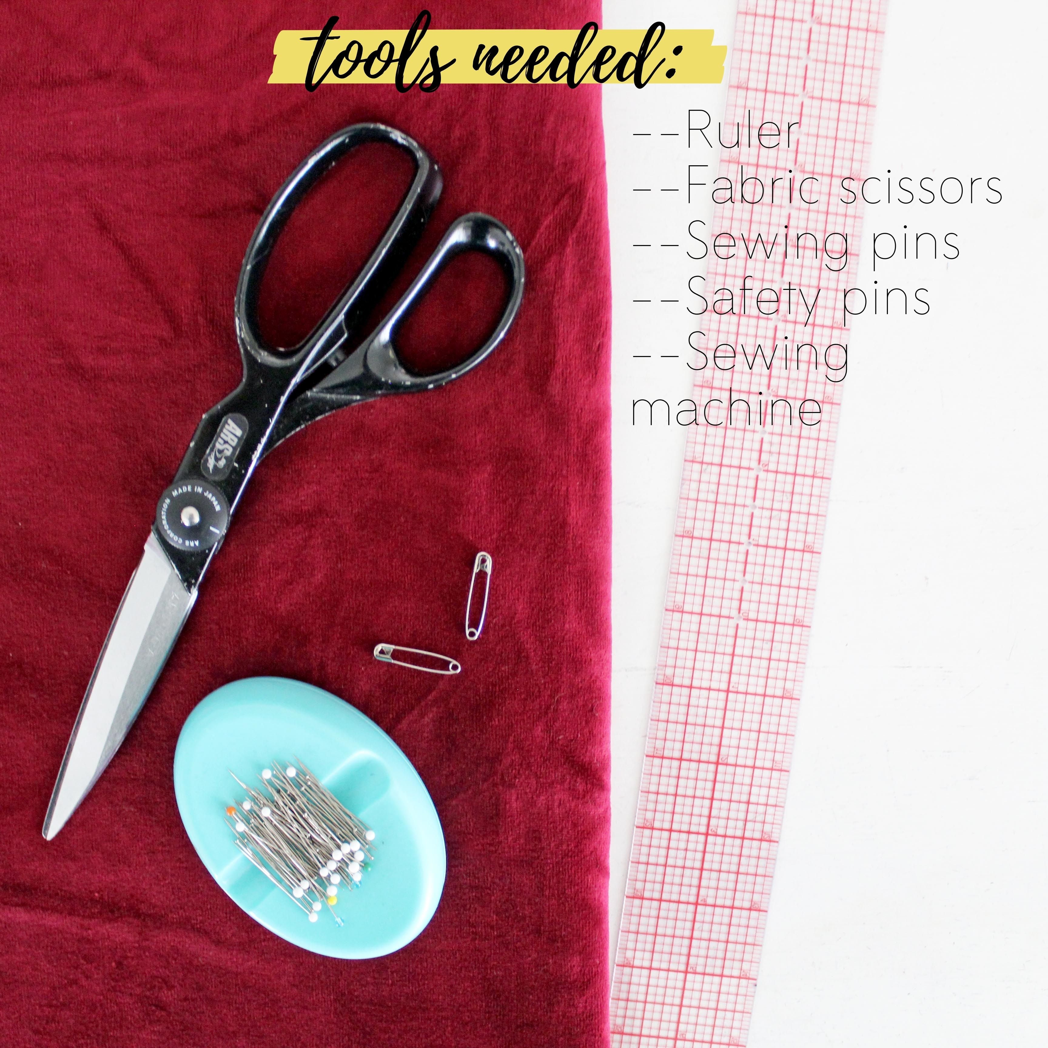 How To Make A Scrunchie DIY Sewing Tutorial: Tools Needed