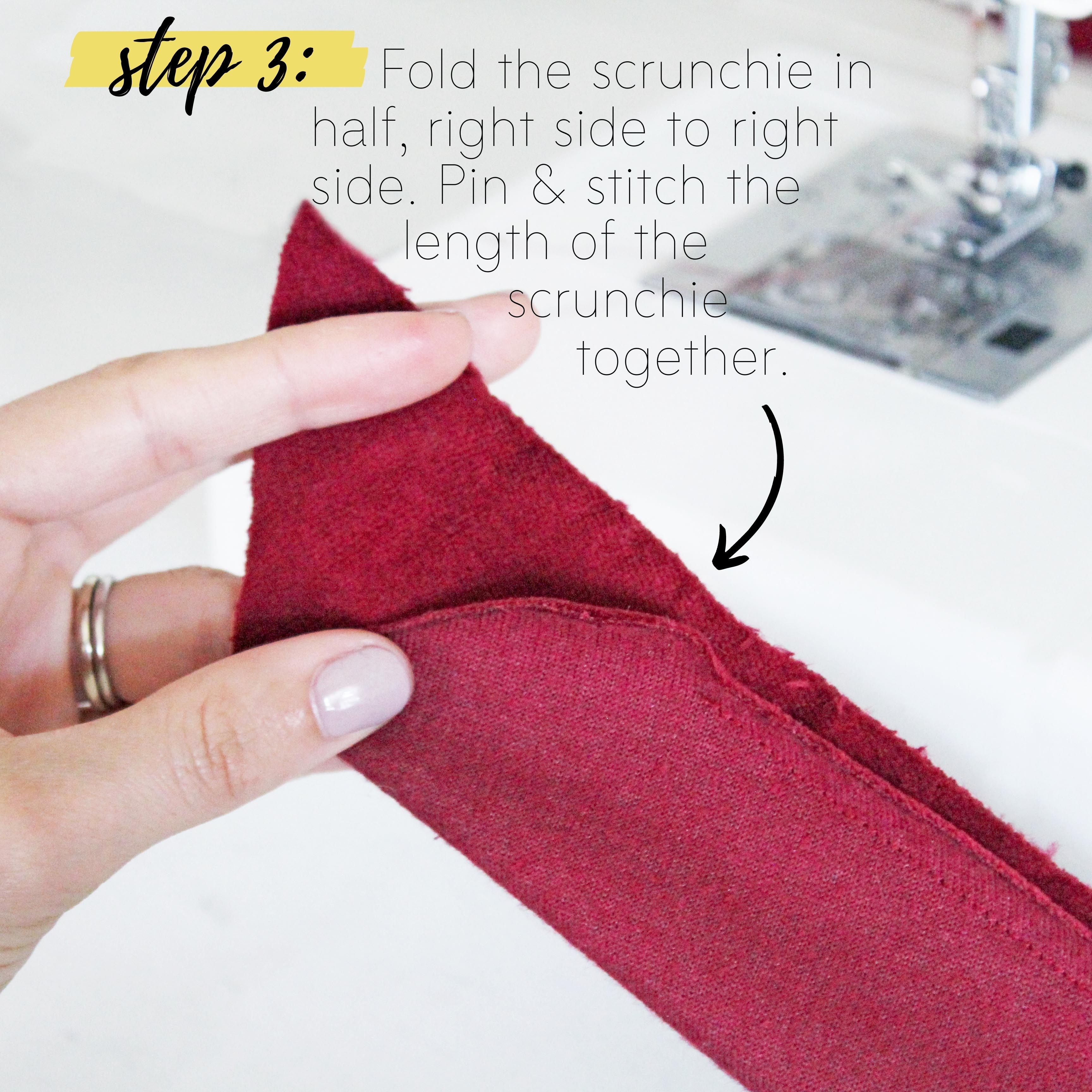 How To Make A Scrunchie DIY Sewing Tutorial: Step 3