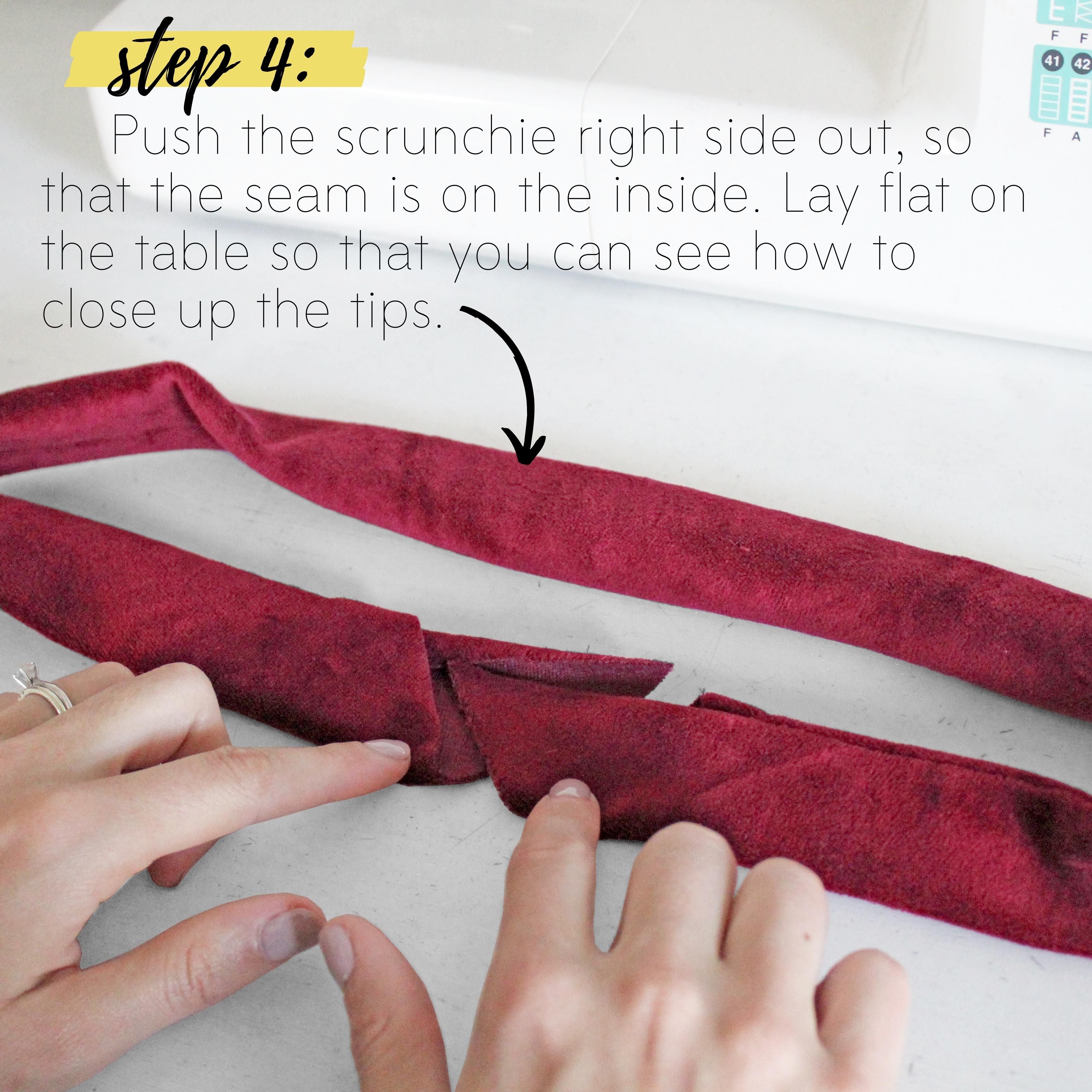 How To Make A Scrunchie DIY Sewing Tutorial: Step 4