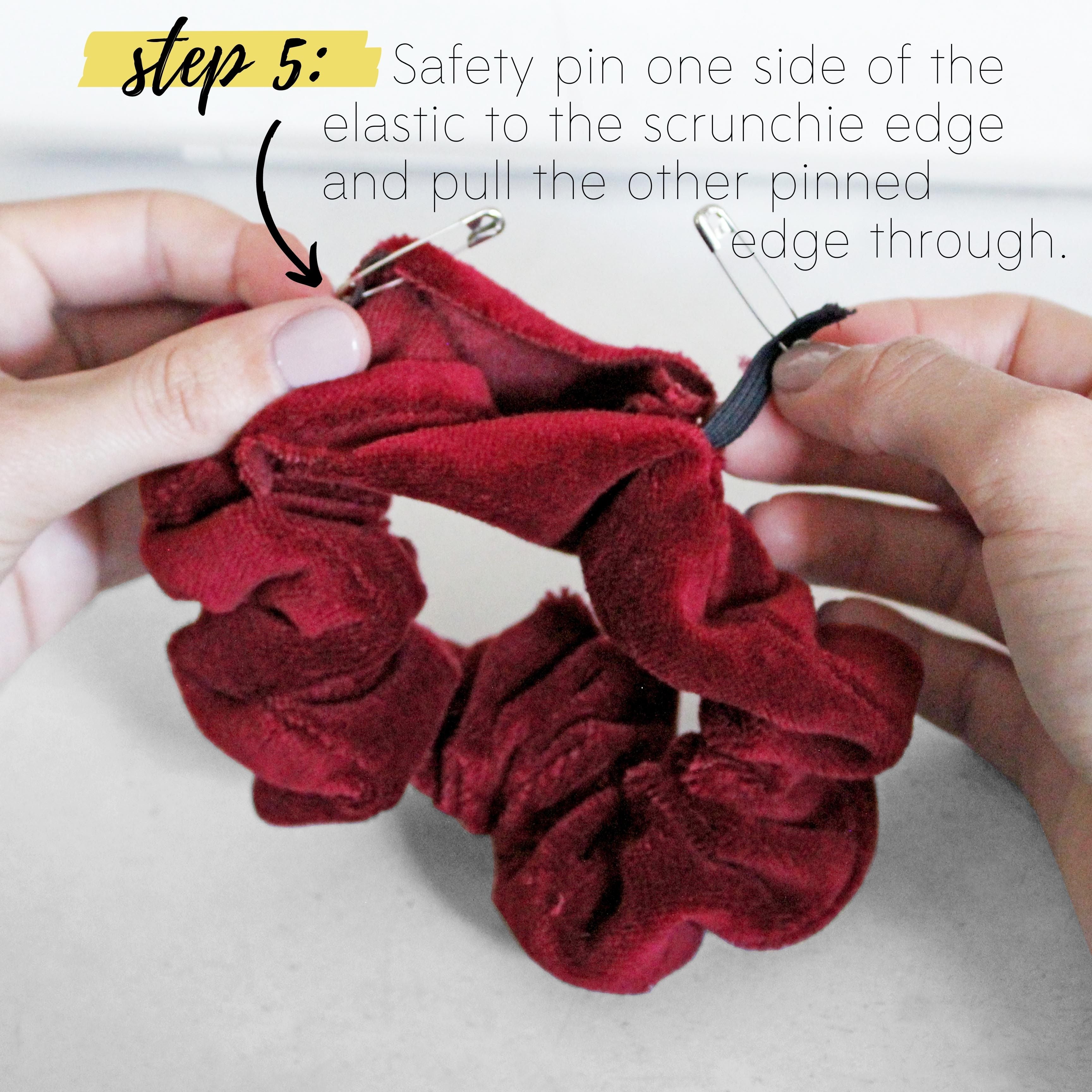 How To Make A Scrunchie DIY Sewing Tutorial: Step 5
