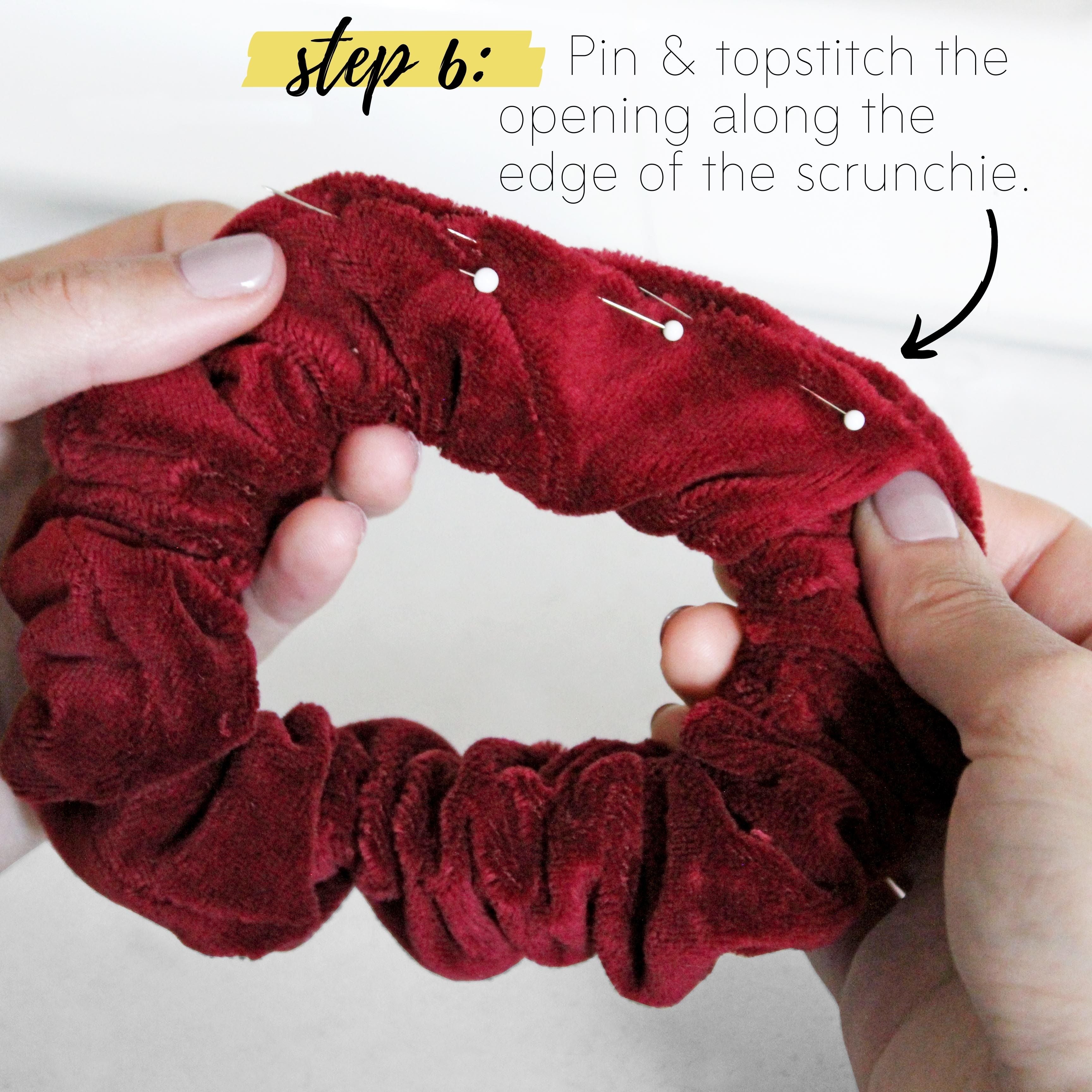 How To Make A Scrunchie DIY Sewing Tutorial: Step 6
