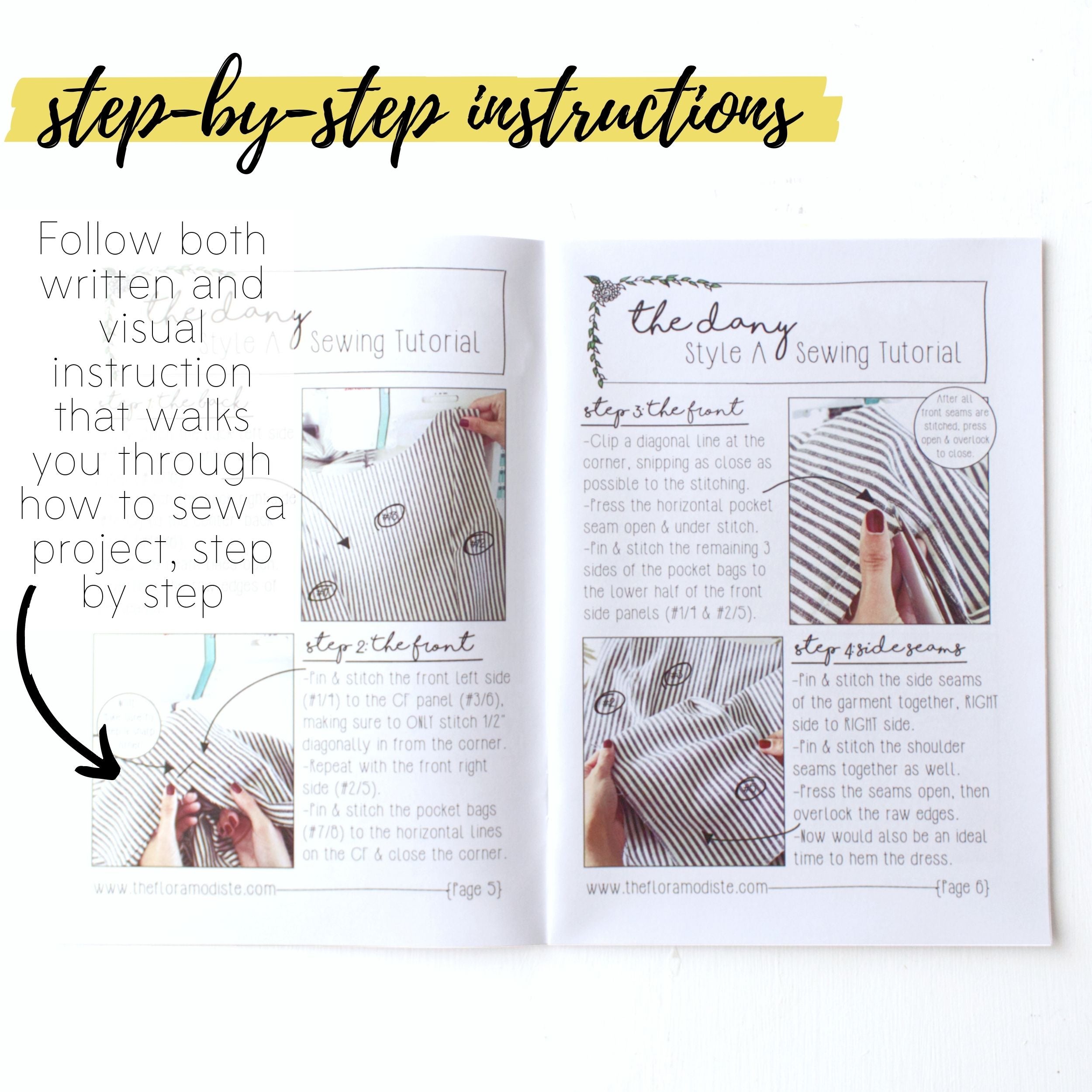 How to read a sewing pattern: The instruction manual