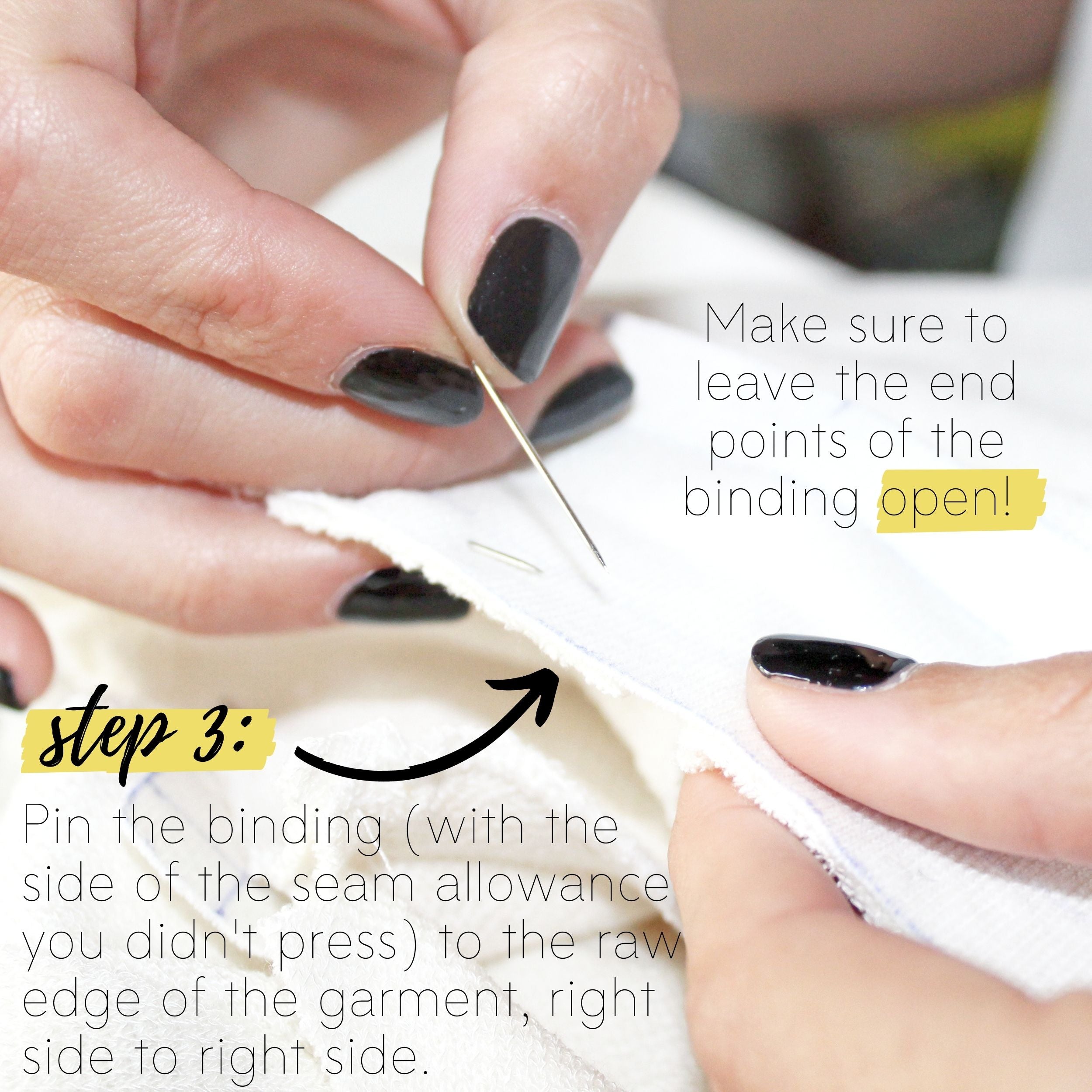 How To Sew A Knit Seam Binding Sewing Tutorial: Step 3