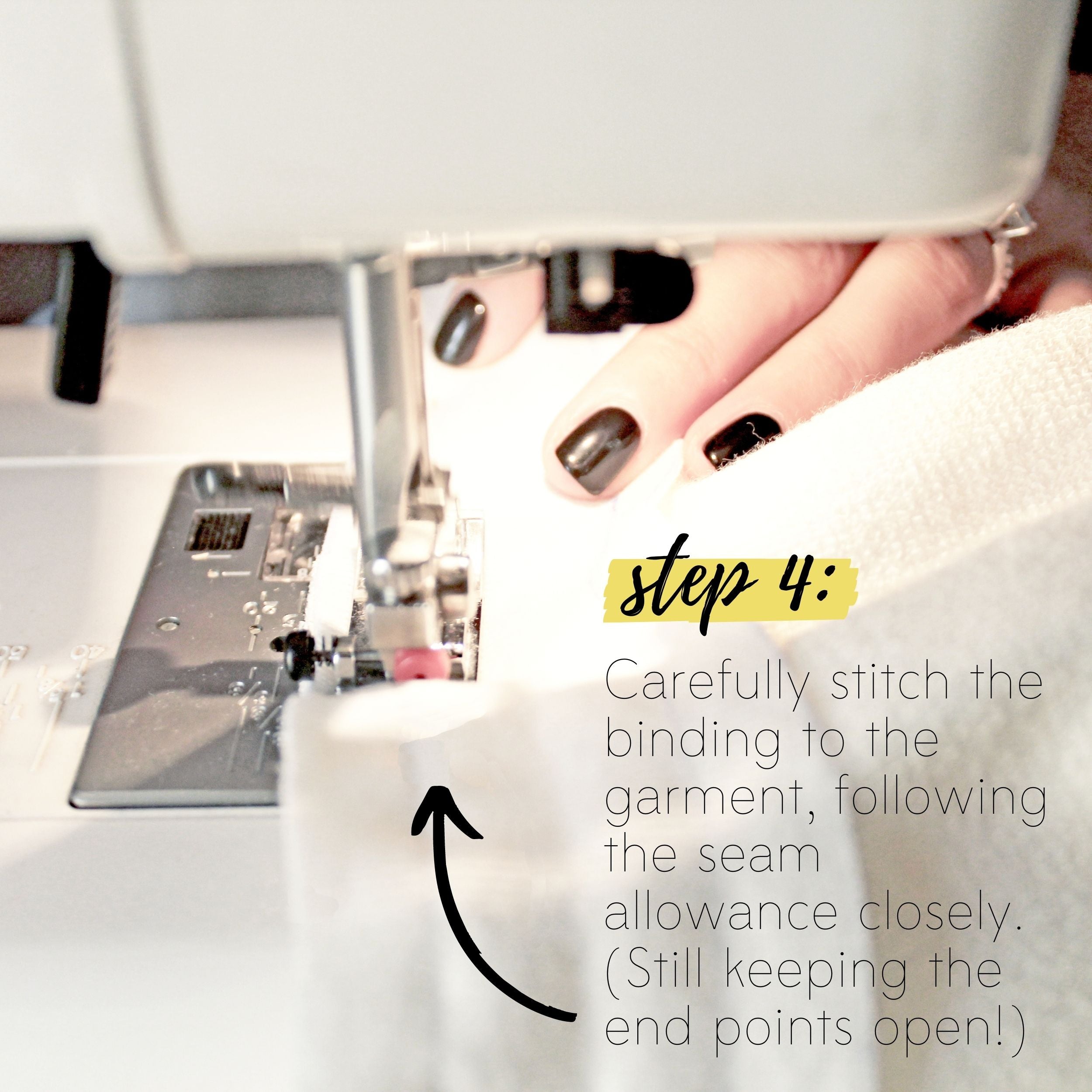 How To Sew A Knit Seam Binding Sewing Tutorial: Step 4
