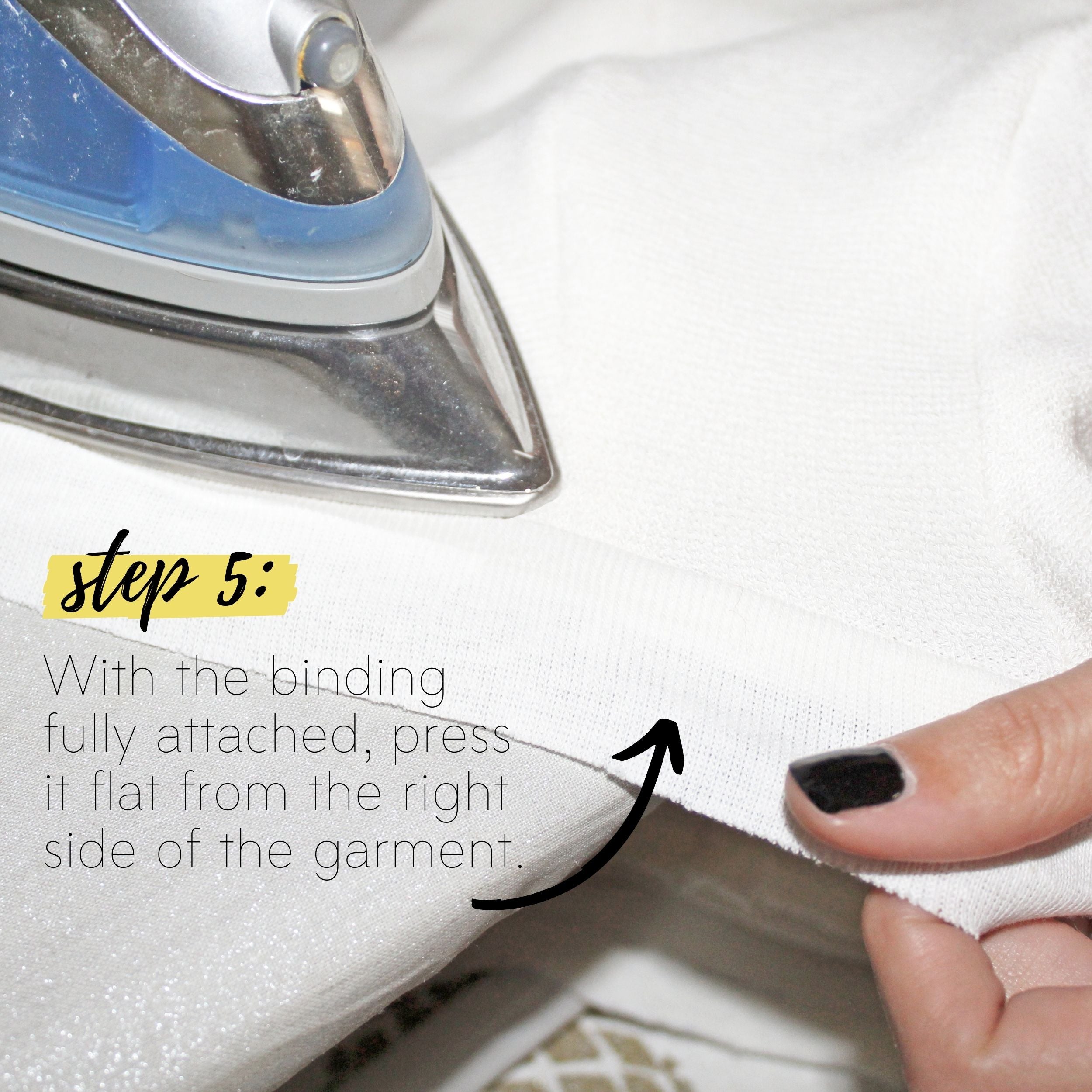 How To Sew A Knit Seam Binding Sewing Tutorial: Step 5