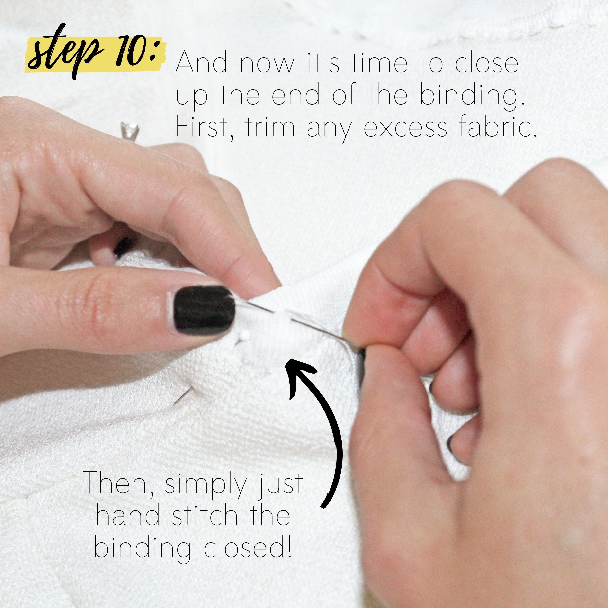 How To Sew A Knit Seam Binding Sewing Tutorial: Step 10