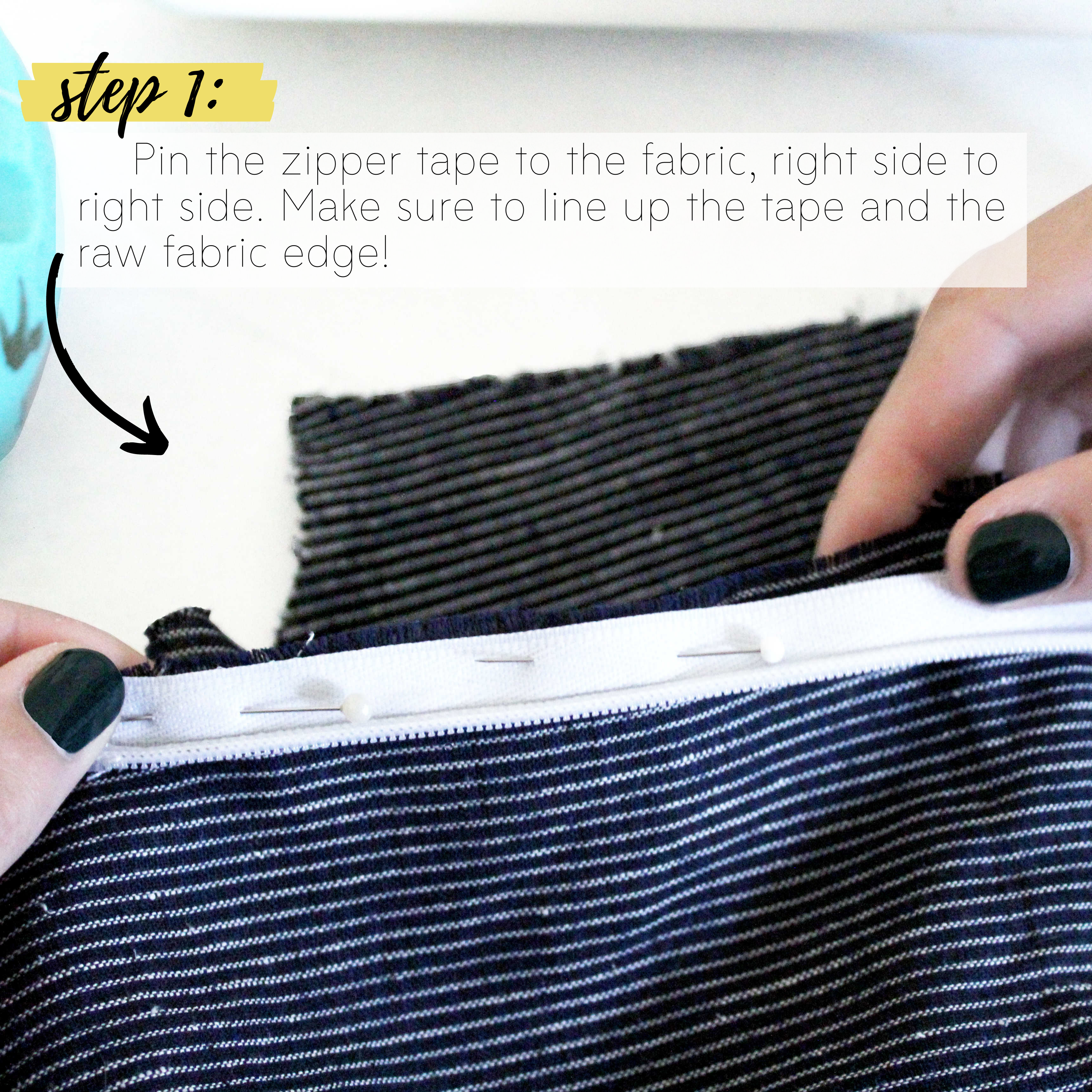 How To Sew An Invisible Zipper Sewing Tutorial: Step 1