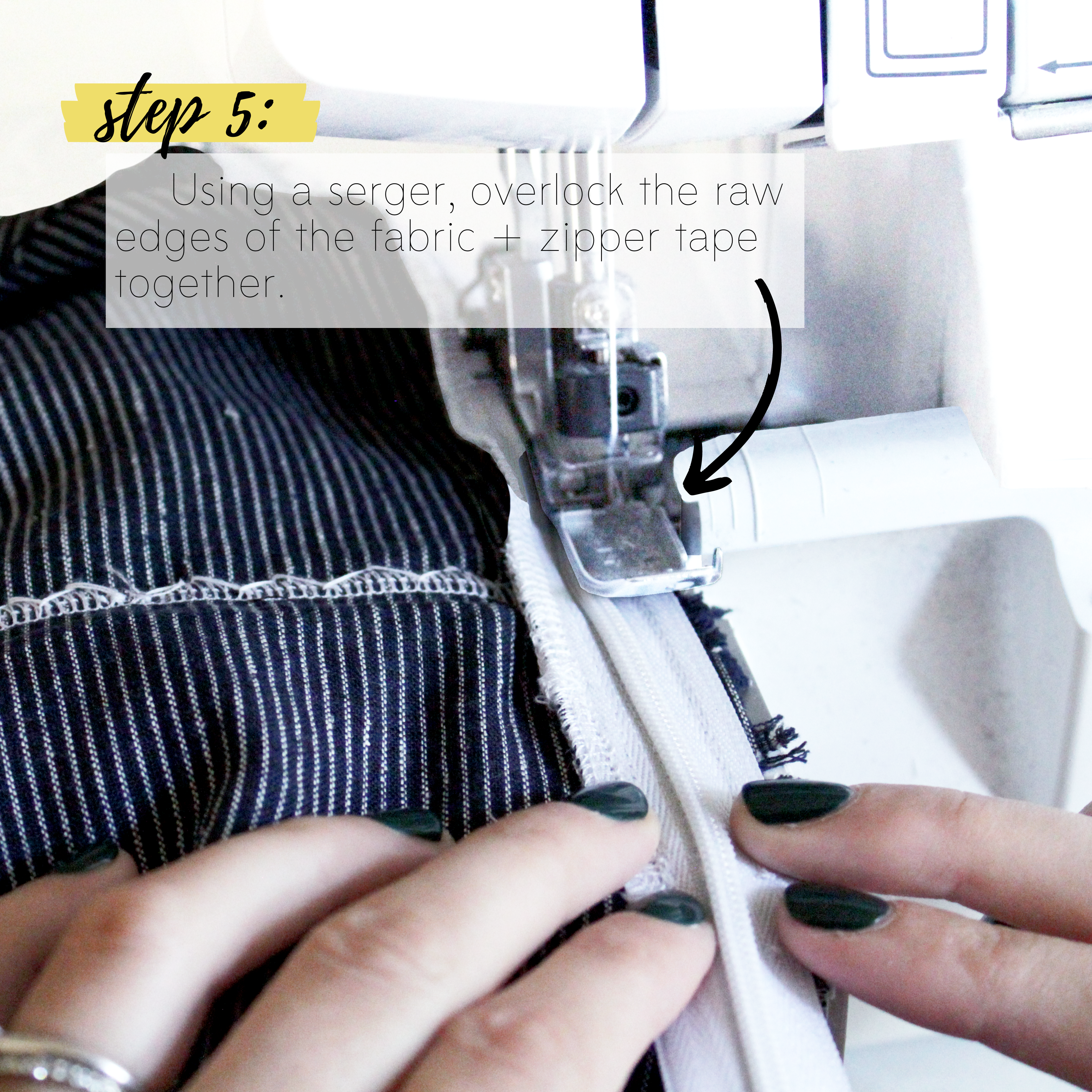 How To Sew An Invisible Zipper Sewing Tutorial: Step 5