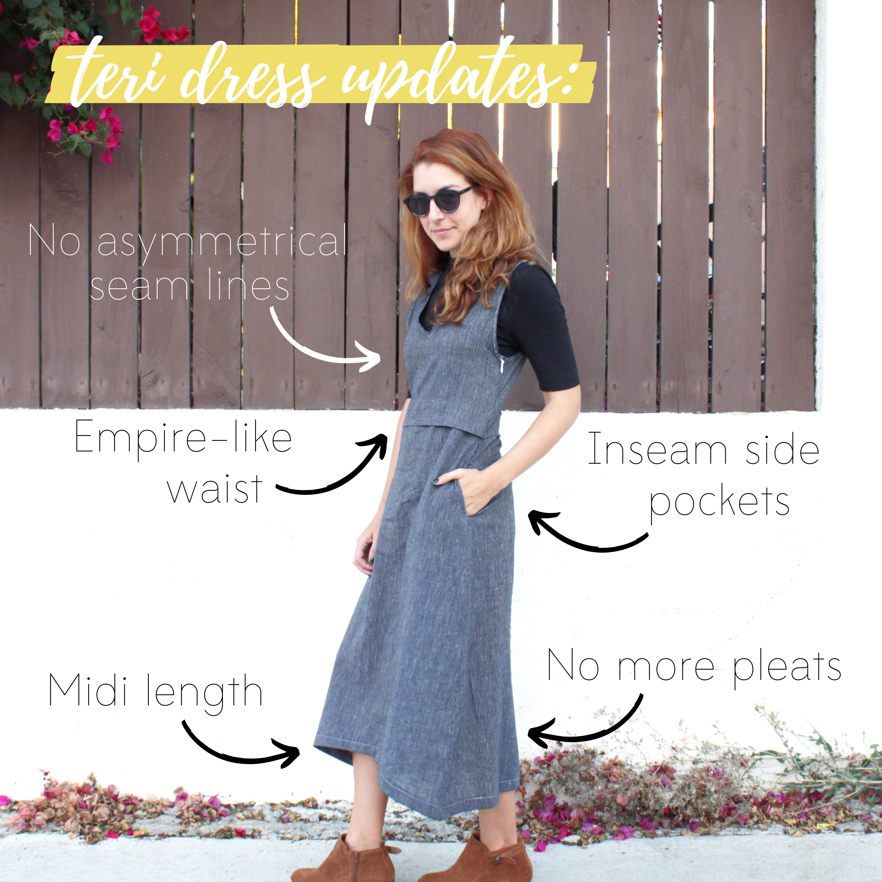 The Teri Dress Sewing Project: How To Sew An Invisible Zipper Updates