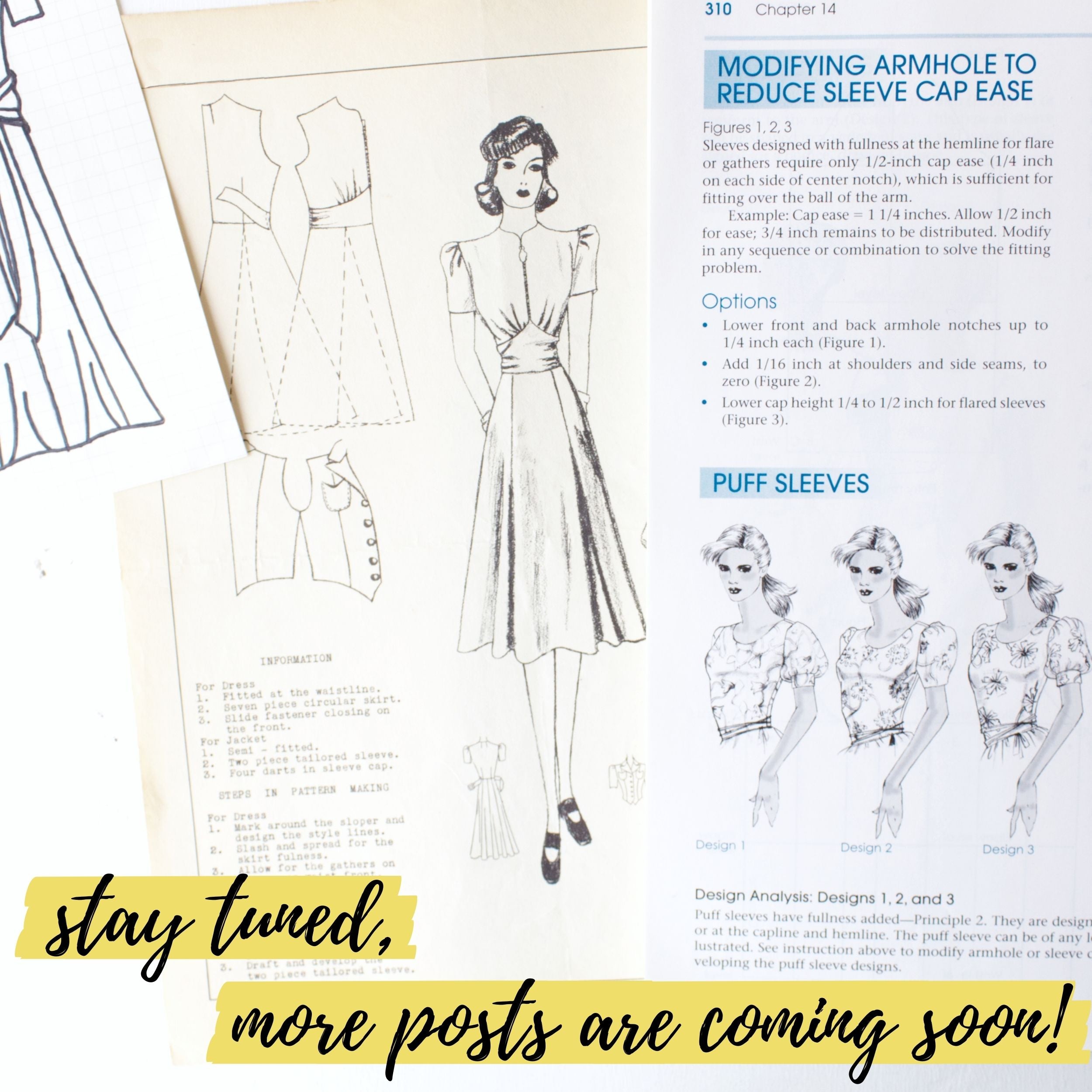 Stay tuned, more vintage sewing pattern posts are coming soon!