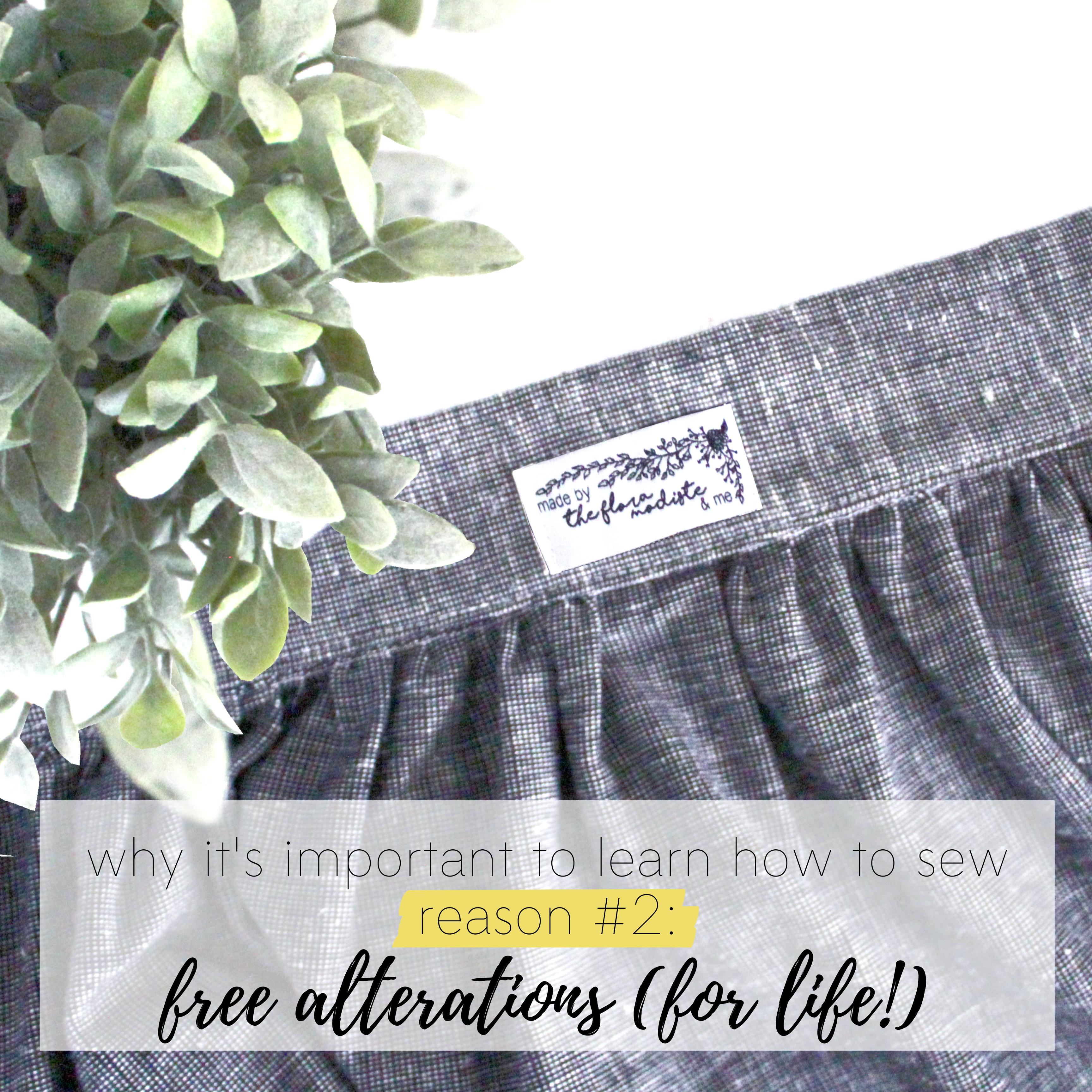 Why It's Important To Learn How To Sew: Reason #2