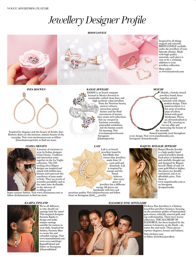 KAMAY JEWELRY IN VOGUE