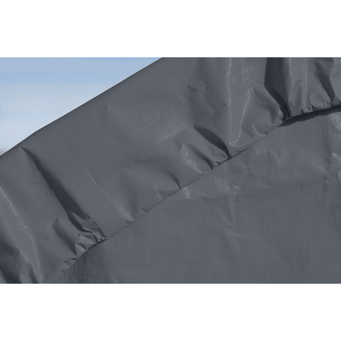 ShelterCoat 12 x 28 ft. Wind and Snow Rated Garage Round Gray STD 76632