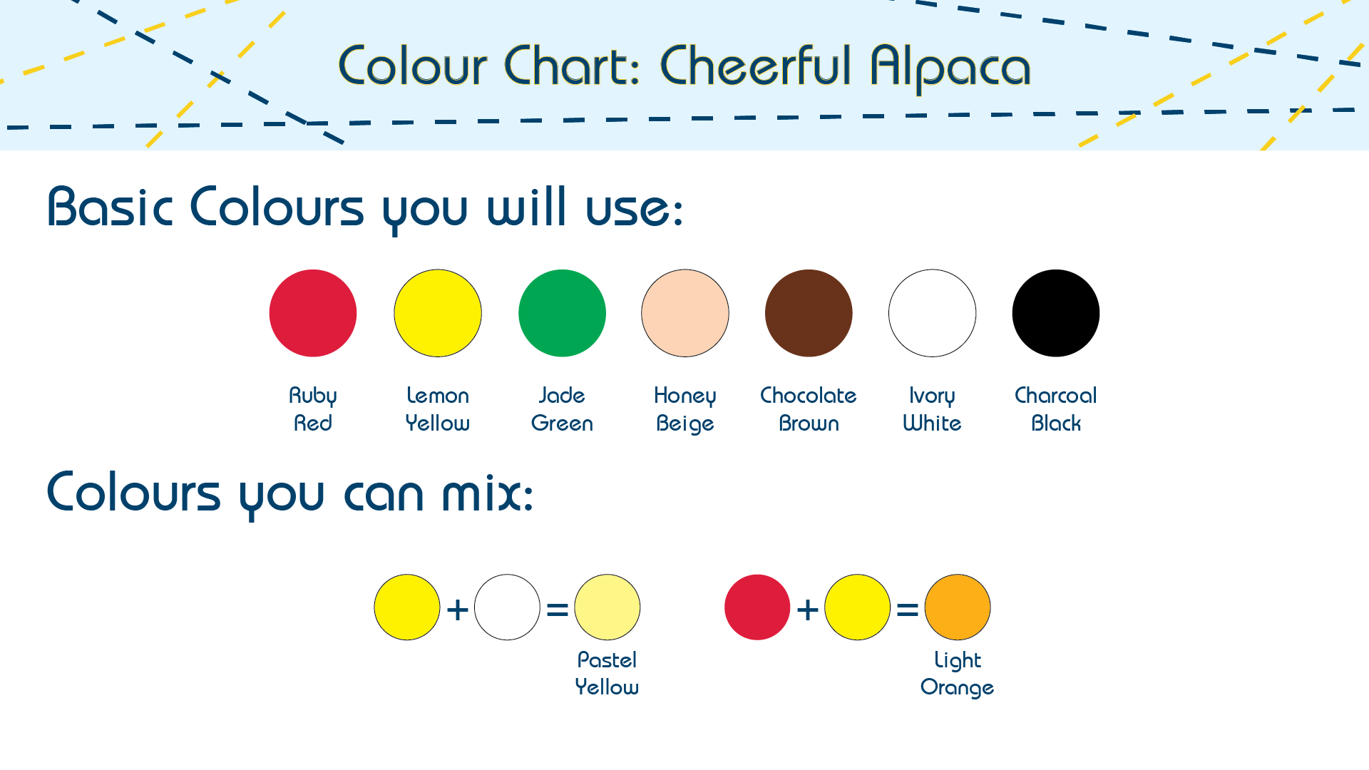 Alpaca Color Chart