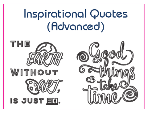 sticker stencil inspirational quotes advanced