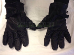 Black Leather Work Gloves