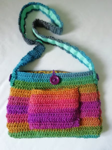 Rainbow Crochet Handbag – Hope & Jenks, The Bag Ladies