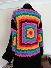 Load image into Gallery viewer, Rainbow Granny Square Cardigan
