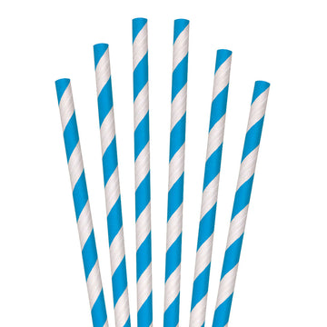 Aardvark 61720005 7 3/4 Jumbo Red / White Striped Unwrapped Eco-Flex Paper Straw - 4800/Case