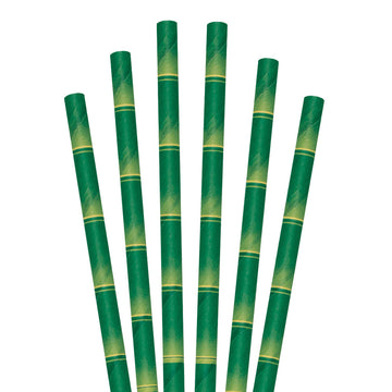 Paper Straws - Red & Green Stripes - 20cm - Pack Of 25 : The Whisky Exchange