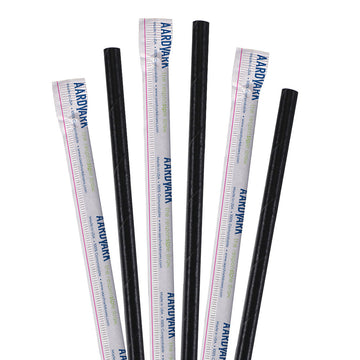 10 Wrapped White Jumbo Paper Straws - 3200 ct. – Aardvark Straws