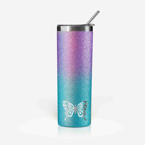 Onebttl Mermaid Gifts for Girls & Women - 20oz/590ml Stainless  Steel Insulated Tumbler with Straw & Lid, Message Card - Be Mermazing  (Glitter Purple): Tumblers & Water Glasses