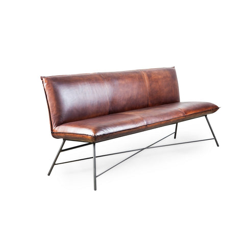 Dining room bench made of leather | Model FLIP KIKA