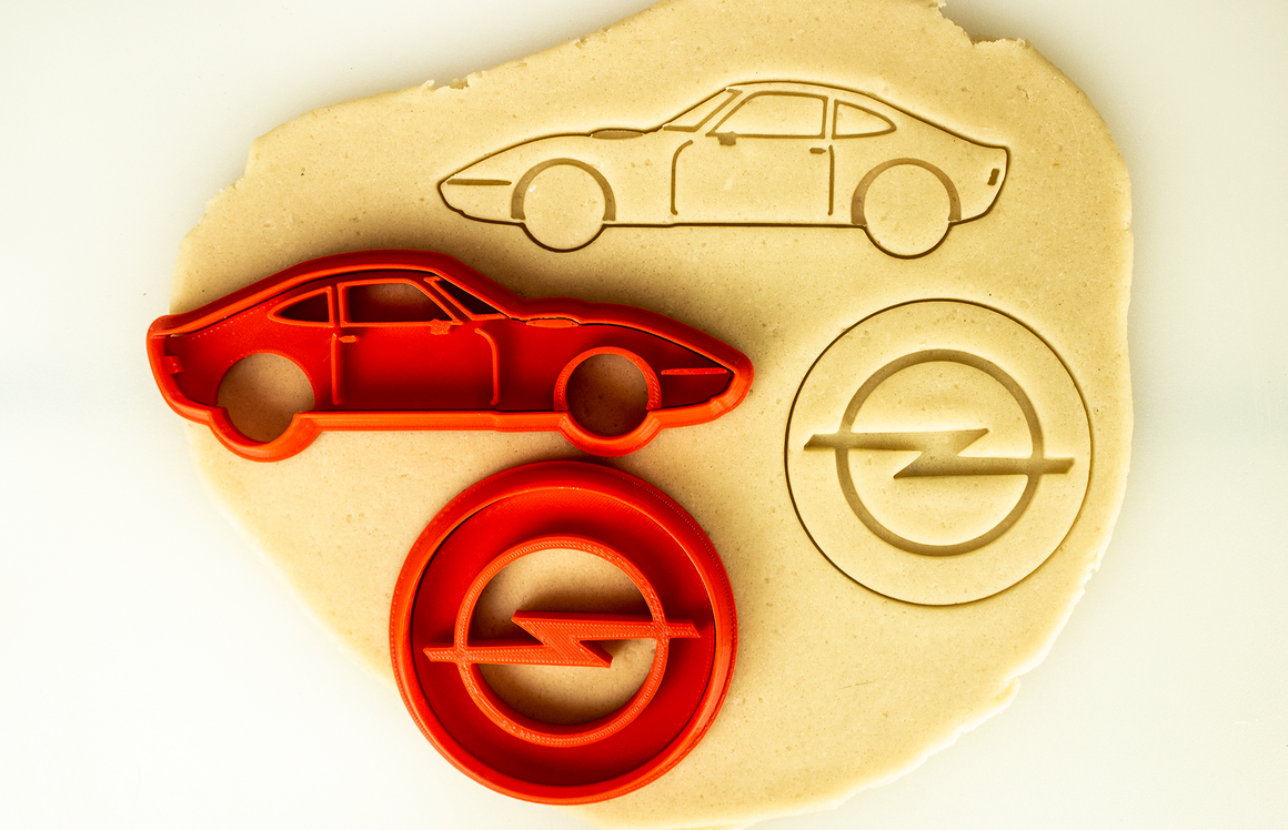 Opel gt cookie cutter set carcookiecutters