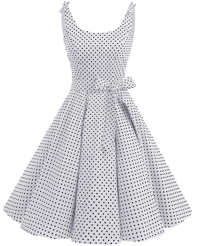 Bbonlinedress 1950's Bowknot Vintage Retro Polka Dot Rockabilly Swing – Tag  Walk Street