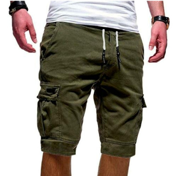 mens army green cargo shorts