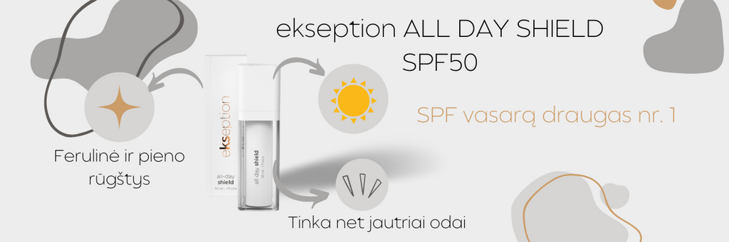 Facial skin care in summer | Sun protection face cream | Exception All Day Shield SPF50