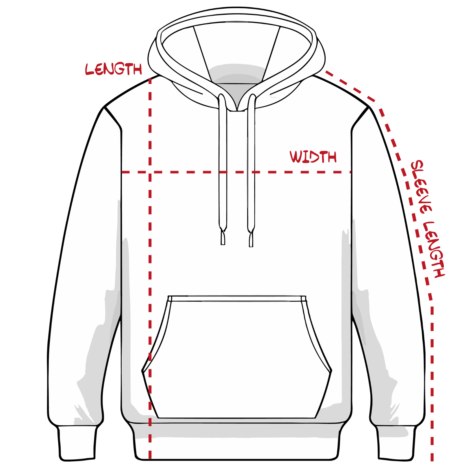 hoodie size guide the mutt studio
