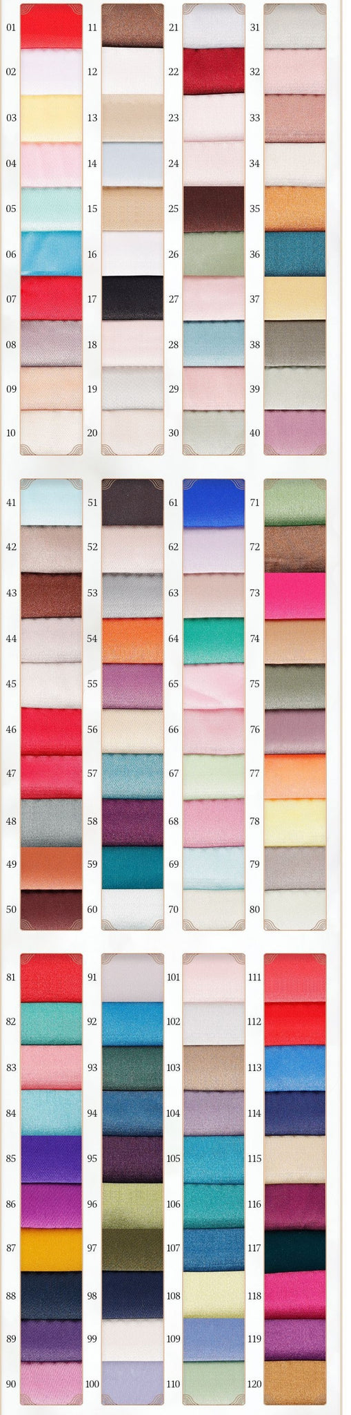 Satin Swatches