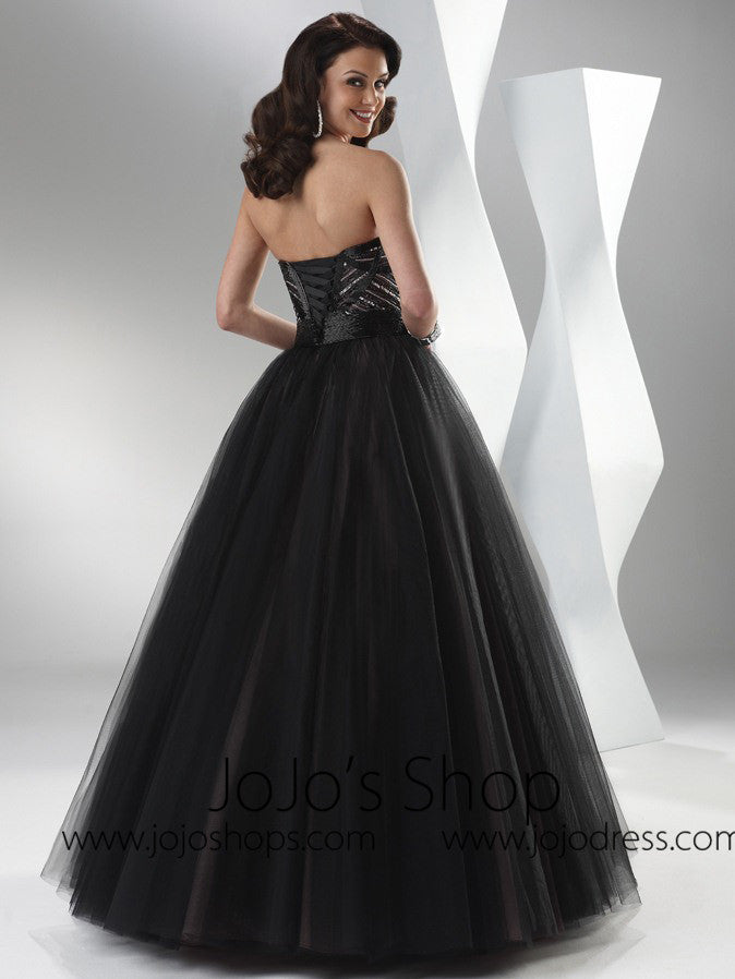 Black Strapless Tulle Formal Prom Ball Gown Dress Hb2020a Jojo Shop 1897