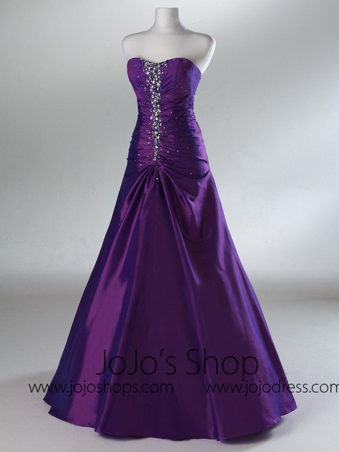 purple graduation dress