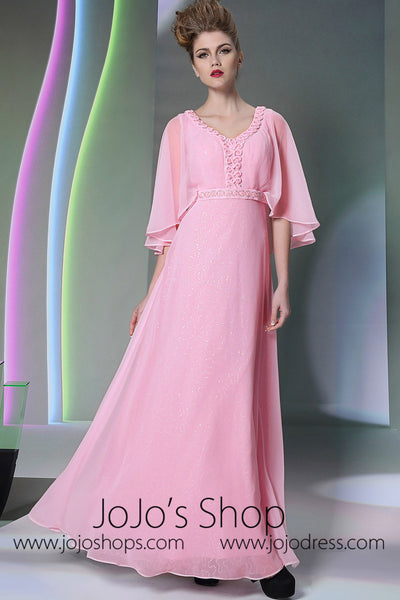 Pink Modest Formal  Prom  Evening Dress  DQ830929 JoJo Shop 