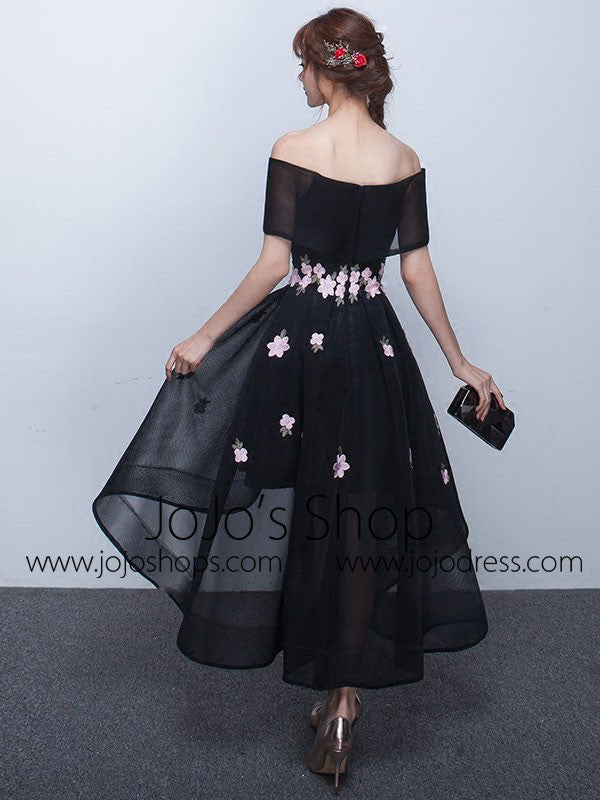 cherry black dress