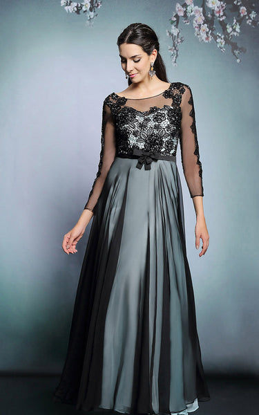 Modest Black Lace Formal Prom Dress With Long Sleeves Jojo Shop 8395