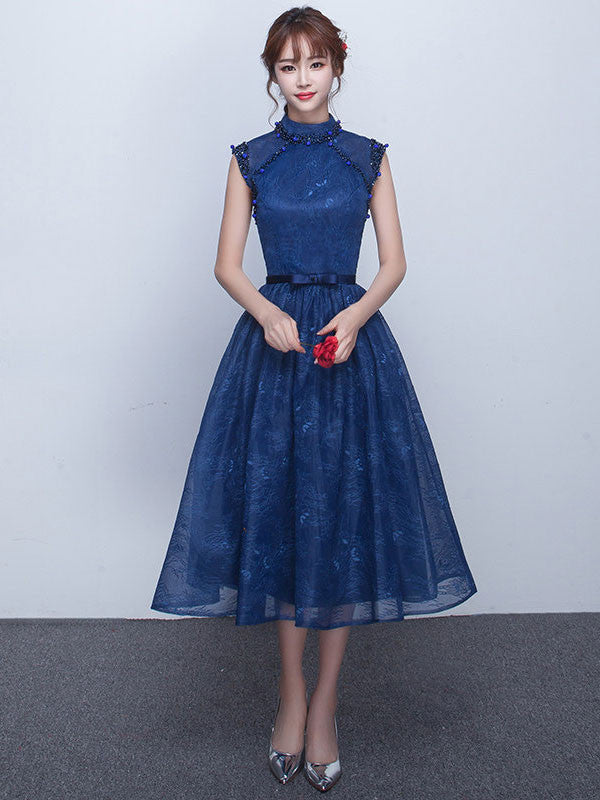 كلمة و صورة - صفحة 2 Blue-tea-length-formal-dress-with-keyhole-back-xld1011-jojodress_2