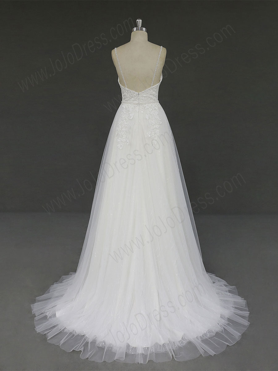 Destination Lace Wedding Dress with Open Back RD2003 – JoJo Shop