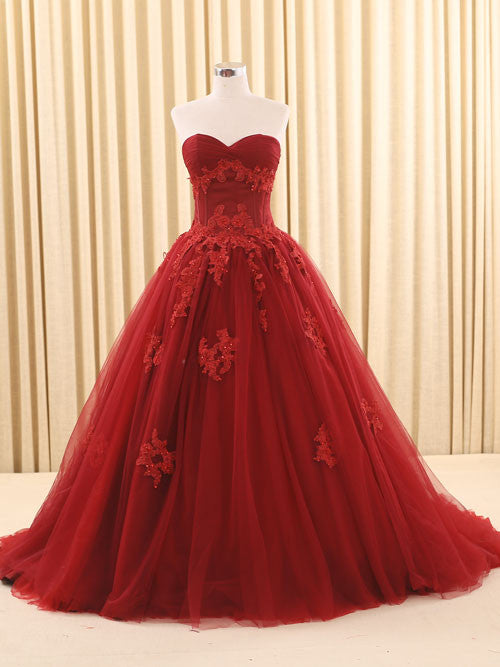 dark red lace dress