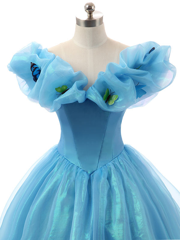 light blue butterfly dress